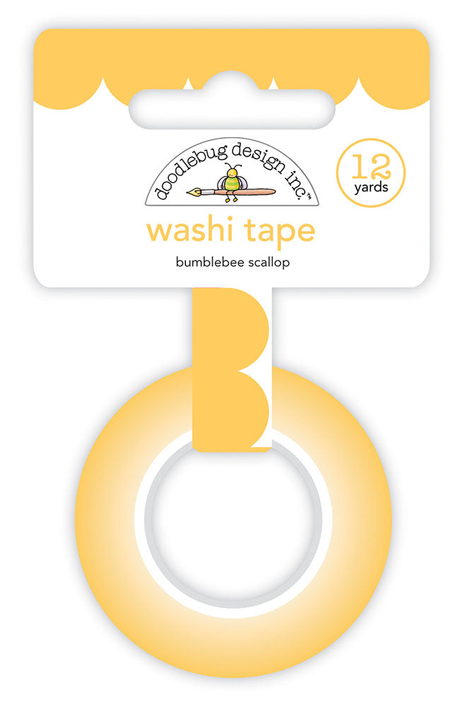 Doodlebug - Bumblebee Scallop Washi Tape