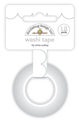 Doodlebug - Lily White Scallop Washi Tape