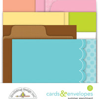 Doodlebug - Seaside Summer - Assortment Cards & Envelopes
