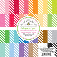 Doodlebug - Candy Stripe-Sprinkles 6x6 Paper Pad  * NEW *