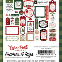 Echo Park - Gnome For Christmas - Frames & Tags