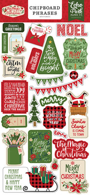 Echo Park - The Magic of Christmas - Chipboard Phrases