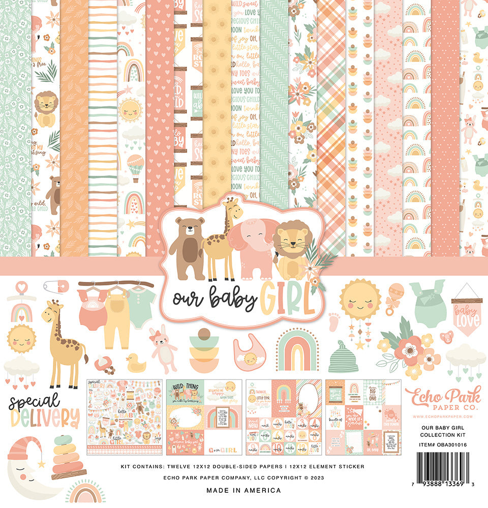 Echo Park - Our Baby Girl - 12x12 Collection Kit