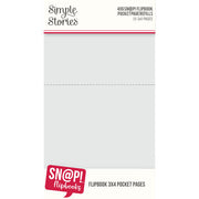 Simple Stories - SNAP Studio - 4 x 6 Flipbook Pages - 3 x 4 Pack Refills