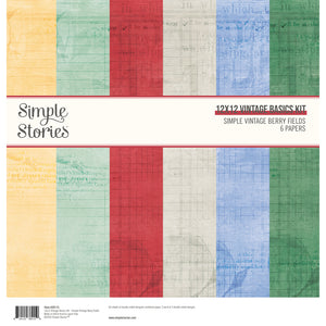 Simple Stories - Simple Vintage Berry Fields - 12x12 Basics Kit * NEW *
