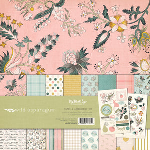 3 Girl Themed 12x12 Scrapbook Kits + Pink Grid Layout -So Sweet, Tropical  Fusi
