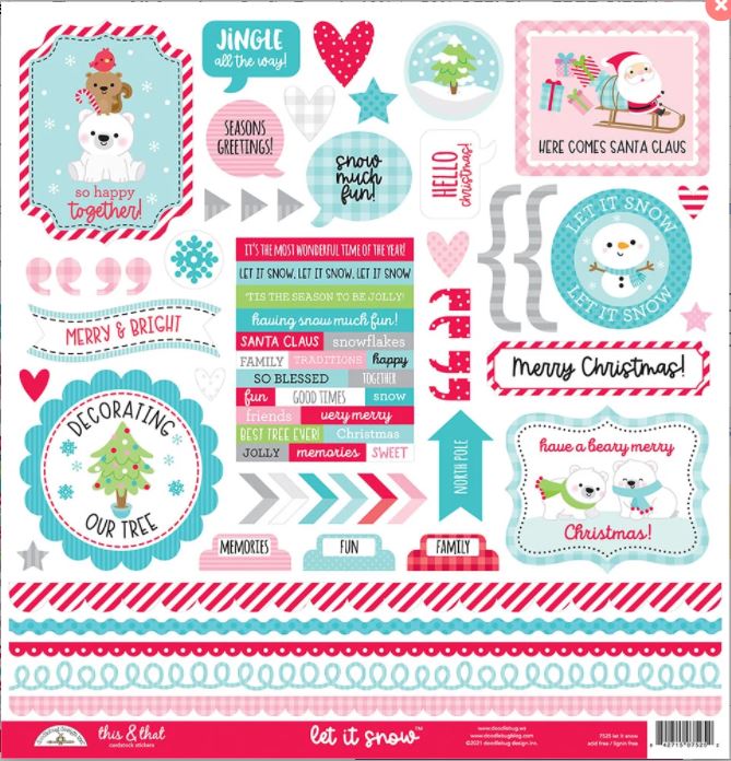 Doodlebug - Let it Snow - This & That Stickers