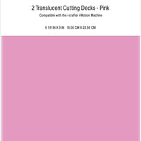 i-crafter - 2 Translucent Cutting Decks - Pink