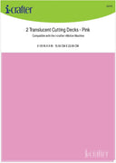 i-crafter - 2 Translucent Cutting Decks - Pink